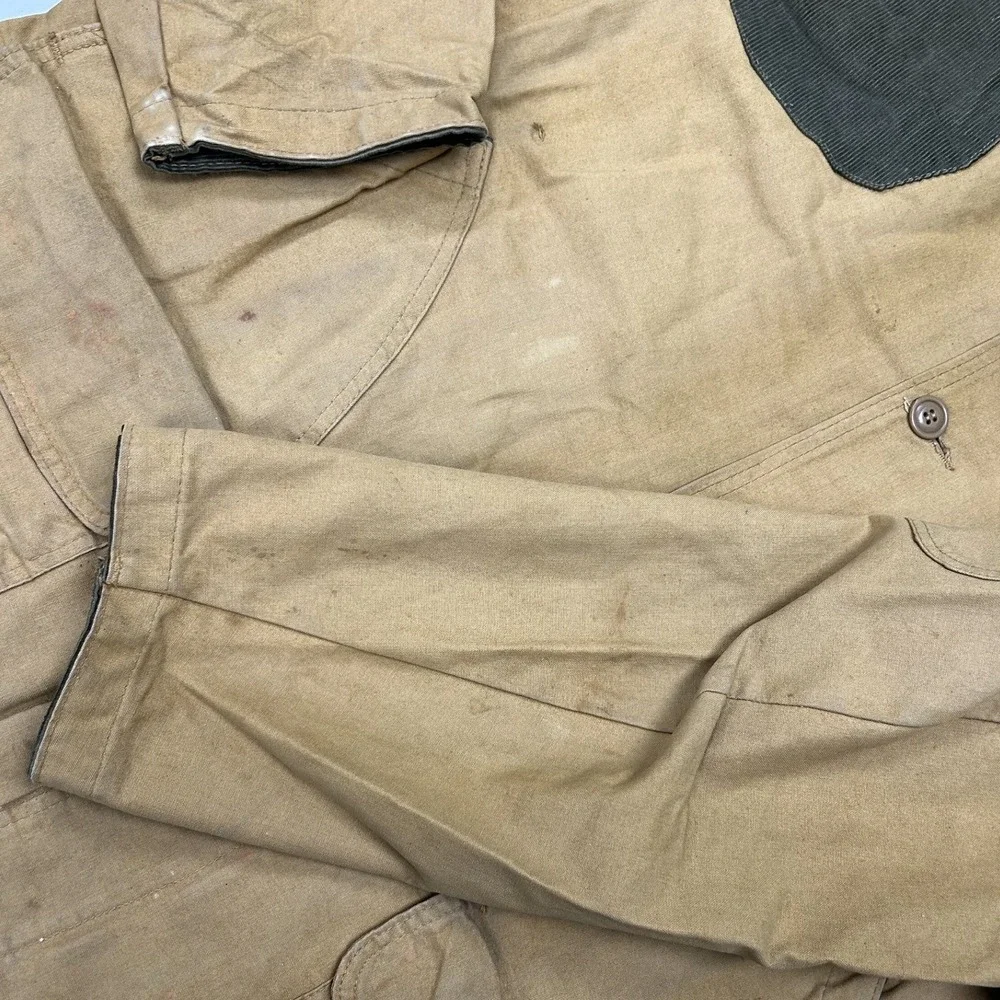 Winchester Field Jacket Mens Tan Fair Canvas Corduroy Shooting Hunting Coat